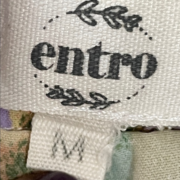 Entro Green and Purple Floral Skater Skort - Picture 5 of 6